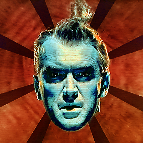 Jimmy Stewart all psyched out in Vertigo