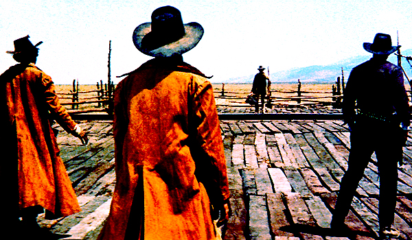 The opening scene from Once Upon A Time In The West