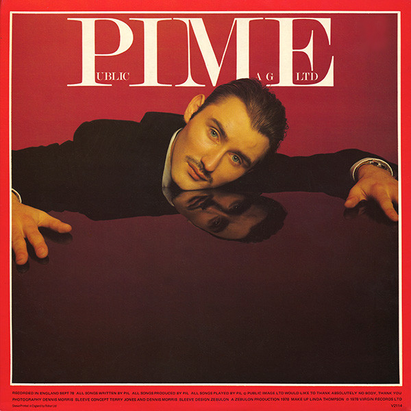 Inset from PIL's debut, First Issue, featuring a glammed-up Jah Wobble on the cover of PIME magazine!